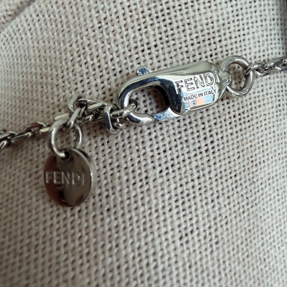 NIB FENDI FF Crystal Necklace - Picture 3 of 7